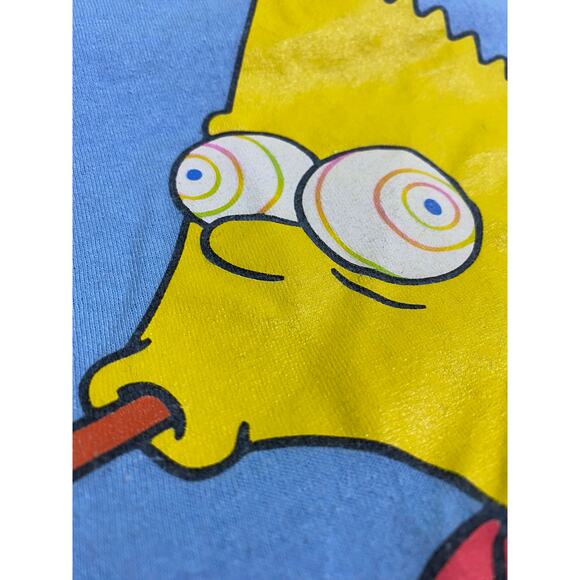 The Simpsons Men's Size Med Blue Bart Simpson Sour Slurpee T-Shirt Licensed - Picture 6 of 8